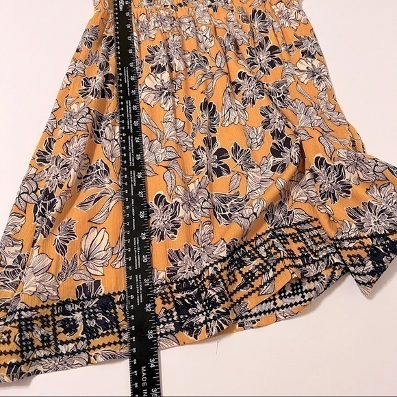 Market & Spruce Auria Embroidered Mustard Dress NWT - Picture 5 of 6